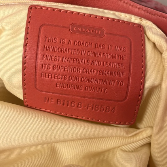 Coach Summer Straw Embroidered Shoulder Bag - Picture 12 of 12